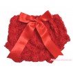 Red Romantic Rose Panties Bloomers with Red Bow BR31 